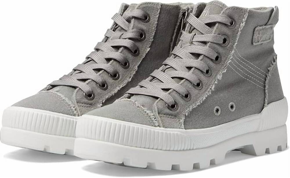 NEW BLOWFISH women's forever lug sole sneakers in steel gray